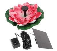 SUPVOX Fontana Solare a Forma di Fiore per Giardino e Specchio d'Acqua Pompa ad Energia Solare da Esterno Decorativa Galleggiante per Paesaggio Acquatico Facile Installazione Resistente