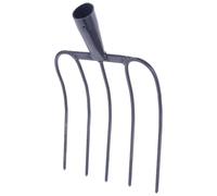 SUPVOX Forca Agricola Multifunzionale Per Erba e Letame, Forcone Da Giardinaggio Robusto e Portatile Per Uso Esterno Rurale