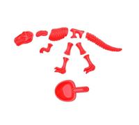 SUPVOX Formine in Plastica per Gioco da Spiaggia per Ragazzi e Ragazze Stimola Creatività e Abilità Manuali con Modelli di Dinosauri per Gioco nella Sabbia