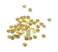 SUPVOX Forniture sostitutive per Spille a Farfalla 50 Pezzi per creazione di Gioielli con Spille (Argento + Oro)