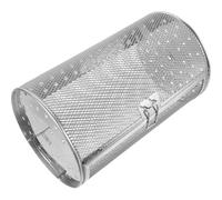 SUPVOX Gabbia per Polli allo Spiedo in Acciaio Inox Cestello Girarrosto e Porta Estraibile, Accessorio Forno per Carne, Pesce e Patatine, Compatibile Girarrosto Elettrico e Barbecue