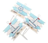 SUPVOX Ganci da Parete Creativi Stile Costiero 3 Pezzi Appendiabiti Decorativi per Casa Ornamenti Murali per Cappotti e Chiavi Accessori per Ambienti Marini