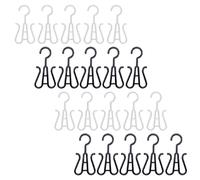 SUPVOX Ganci per Scarpe in Plastica 20 Pezzi, Appendino Doppio per Asciugare e Organizzare Pantofole e Stivali, Porta Scarpe Salvaspazio per Casa e Balcone