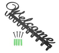 SUPVOX Gancio da Parete in Ferro Battuto Multiuso, Set 1 Pezzo, Appendiabiti per Cappotti e Cappelli, Gancio Portaoggetti per Ingresso e Casa, Design Creativo e Superficie Liscia