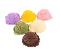 SUPVOX Gelato Artificiale Realistico in Plastica Palline Colorate per Decorazione Casa e Vetrine Accessorio Creativo per Display Dessert e Food Photography