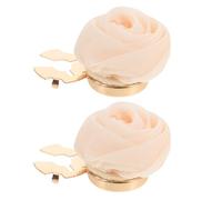 SUPVOX Gemelli Copri Bottoni Floreali 3d, Copri Pulsanti Staccabili Eleganti per Camicie da Donna, Accessori Decorativi per Polsini Formali e Feste di Matrimonio, Set da 1 Coppia
