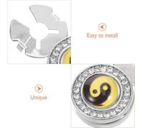 SUPVOX Gemelli da Camicia Tai Chi in Metallo Strass Copribottoni Decorativi per Abbigliamento Formale e Casual Accessori Leggeri e Resistenti per Uomini per Matrimoni e Feste