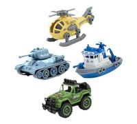 SUPVOX Giocattoli da Assemblare per Tank Elicottero Carro Armato e Suv in Resistente Gioco Creativo per Ragazzi e Ragazze Regalo per Migliora Abilità Manuali e Pensiero