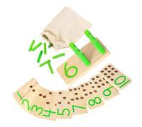 SUPVOX Giocattoli Matematici per Strumenti Didattici Montessori per Apprendimento Numerico Blocchi Colorati per Sviluppo Cognitivo Giocattoli Educativi