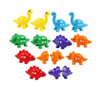SUPVOX Giocattolo Di Abbinamento Delle Forme Dei Dinosauri e Gioco Educativo Per Bambini, Set Da 13 Pezzi Multicolore, Connettori Lisci Per Apprendimento Precoce e Sviluppo Cognitivo in Età Prescolare
