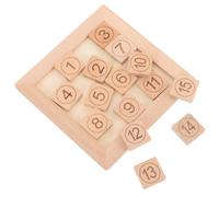 SUPVOX Giocattolo Educativo Scivolo Numerico in Legno per Puzzle Cognitivo Antiscivolo per Sviluppo Manuale e Apprendimento per Casa e Scuola
