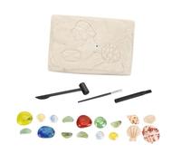SUPVOX Gioco Archeologia con Gemme Simulate Kit Educativo DIY per Ragazzi e Ragazze Attività Manuale di e Apprendimento Naturale per Regali Creativi e Didattici