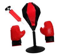 SUPVOX Gioco da Tavolo Pugilato per Pallina da Boxe Guantoni e Pompa Manuale Kit Allenamento Pressione per Ragazzi e Adulti Esercizio Coordinazione e Rilascio Stress Colore Casuale