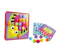 SUPVOX Gioco Educativo con Puntine a Forma di Fungo Colorate per Tavoletta Schede e Sviluppa Motricità Fine e Coordinazione Mano-occhio Colore Casuale Colore Casuale