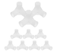 SUPVOX Giunto a T per Asta Armadio 16mm 10 Pezzi Connettori Angolari in Plastica per Guardaroba Tessile Fai da Te Organizzatore Scarpiere Asciugatrice Ottimizzazione Spazio Mobili