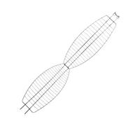 SUPVOX Graticola Barbecue Acciaio Inossidabile Grill Pieghevole e Smontabile per Pesce Verdure e Carne Accessorio Portatile per Bbq Picnic e Campeggio Ampia Superficie di Cottura