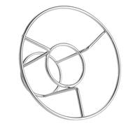 SUPVOX Graticola Inossidabile per Arrosto e Pollo Supporto Stabile per Cottura Uniforme Portatile e Facile da per BBQ e Camping