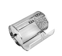 SUPVOX Grill Drum in Acciaio per Forno Rotante Gabbia Girevole per Tostatura Caffè Arachidi e Bbq Accessorio Forno con Cilindro Interno per Cottura Uniforme