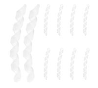 SUPVOX Guaina a Spirale Trasparente in Gomma per Cavi Bici 10 Pezzi, Protezione AntiGraffio per Cavo Freno e Cambio, Tubo Flessibile per Gestione Cavi Ciclismo Strada e Montagna