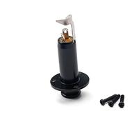 SUPVOX Inserto del tubo nero presa stereo per chitarra jack puntale per chitarra presa mono per martinetti di uscita del cilindro Black