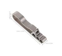 SUPVOX Keeychain a Rilascio rapido Portachiavi in Titanio Gancio di Carabiner Accessori Portachiavi moschettone Dark Grey