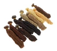 SUPVOX Kit 10 Pezzi Parrucche per Bambole Chioma Ricci in Fibra Resistente al Calore, Forniture per Parrucche di Bambola Fai da Te, Adatto a Decorazioni e Rifacimento Chioma per Bambole