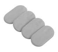 SUPVOX Kit 4 Pezzi Paracolpi per Sedile Wc in Plastica 3,7x2x0,7cm, Riduzione Rumore e Facile da Pulire, Accessori per Bagno Casa e Hotel