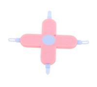 SUPVOX Kit Cura Bebè 4 in 1 per Ragazzo Ragazza, Pulizia Orecchie e Naso, Tagliaunghie Sicuro in Pp e Pet, Rosa, Design a Croce