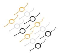 SUPVOX Kit da 12 Accessori per Biliardo Dispositivo di Puntamento in Plastica, Ausilio per Allenamento Mira Tavolo da Biliardo, Istruttore di Precisione per Giocatori