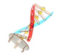 SUPVOX Kit Dna in Legno DIY Didattico Doppia per Apprendimento Scientifico Educativo per Studio Biologia e Genetica Progetto Manuale Interattivo