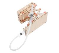 SUPVOX Kit Esperimenti Scientifici per Piattaforma Elevatrice Idraulica Fai da Te in Legno Giocattolo Educativo Manuale Altezza Regolabile per Laboratorio Scolastico e Casa