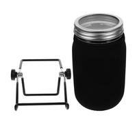 SUPVOX Kit Germinazione Semi con Coperchio in Acciaio Resistente e Supporto per Barattoli a Bocca Larga Accessori per Germogli Drenaggio e Aerazione Ottimali per Coltivazione Domestica