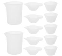 SUPVOX Kit Misurini Resina Epossidica 12 Pezzi in Silicone, Tazze per Mescolare Graduati, Strumenti Fai da Te per Miscelazione e Modellazione Colore, Forniture Artigianali Riutilizzabile