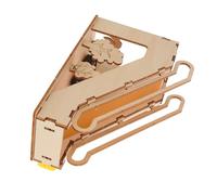 SUPVOX Kit Modellino Miniatura Ascensore Meccanico in Legno Scala Mobile Elettrica per Set Stem Esperimenti Scientifici e Costruzione Creativa Educativo per Casa e Scuola