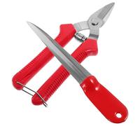 SUPVOX Kit Strumenti per Intrecciare Cesti in Metallo Resistente Leva e Forbici per Riparazione Vimini, Utensili per Riparare Cestini di Rattan, Attrezzi per Artigianato e Fai-da-Te