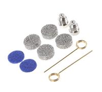 SUPVOX Kit Ugelli Schiuma per Idropulitrice Alta Pressione con Rete in Acciaio Inox Ricambi per Spruzzatore Schiumogeno Auto Filtri Resistenti e Facilità di Installazione per Pulizia