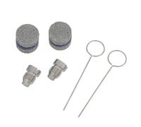 SUPVOX Kit Ugello Schiumogeno per Idropulitrice 3000 Psi con Orifizi Filettati 1,1 Mm e 1,2 Mm, Filtri a Rete in Acciaio Inox e Strumenti di Pulizia per Tubo Schiuma ad Alta Pressione,