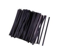 SUPVOX Lacci Metallici Colorati per Sacchetti di Pane e Caramelle Fili in Alluminio Pet Sicuri e Facili da Legare per Feste Compleanni e Matrimoni Nero