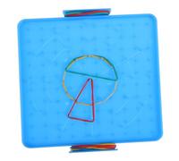 SUPVOX Lavagna per Manipolativi Geometrici Pannello Pegboard Blu per Apprendimento Interattivo Strumento Educativo Versatile per Studenti per Lezioni Classe Tutoring Domestico e