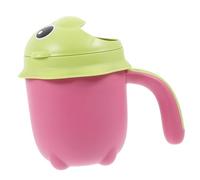 SUPVOX Lavando tazza e cucchiaio d'acqua tazza per il risciacquo del bagno sciacquatrice per bagnetto tazza per sciacquatrice da bagno per neonati pp rosso Riutilizzabile