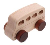 SUPVOX Legno di Faggio a Forma di Autobus per Ragazzi, Favorisce le Capacità di Problem Solving e Gioco Educativo Naturale