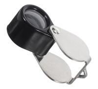 SUPVOX Lente d'Ingrandimento Pieghevole 14x per Gioielli e Monete in Acciaio Inox Custodia, Portatile per Collezionisti e Hobbisti, Strumento Ottico Compatto per Artigianato e Filatelia