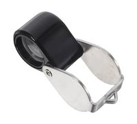 SUPVOX Lente d'Ingrandimento Portatile per Gioielli 14x Custodia in Pelle, Lente Pieghevole per Gioiellieri e Monete, Ottica in Vetro Occhiello per Uso Artigianale e Valutazione Gemme