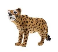 SUPVOX Leopard Toy For Office Desk Realistic Fuzzy Leopard Figurine Plastic Simulation Wild Animal Decoration For Bookshelf Home Art Display