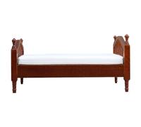 SUPVOX Letto per casa delle bambole in miniatura: mini letto matrimoniale con materasso, accessori per bambole realistici, mobili per camera da per casa delle vintage, decorazione