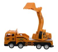 SUPVOX Macchina Giocattolo Escavatore, Piccolo Veicolo da Costruzione in Plastica Robusta, Leggero e Realistico, per Giochi in Spiaggia e Stimolare Creatività