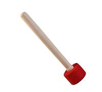 SUPVOX Mallet per Ciotola da Canto Nepalese Artigianale Piccolo Rosso con Testa Leggero e Portatile per Yoga Meditazione e Collezione Personale