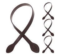 SUPVOX Manici per Borsa in Pu Marrone Scuro 60 Cm 4 Pezzi Tracolle e Manici a Forma di U per Borsa da Donna, Accessori Resistenti per Creazione e Sostituzione di Borse Fai da Te