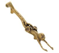 SUPVOX Maniglia in Ottone a Forma di Scimmia per Mobili, Pomello Decorativo per Armadi e Cassetti, Maniglia Vintage in Rame per Camerette e Cucina, Facile da Installare e Resistente