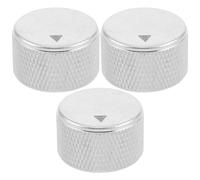 SUPVOX Manopola del potenziometro da 3 pezzi: manopole di controllo del volume zigrinate in alluminio - interruttore del potenziometro per apparecchiature audio, teatro, chitarra, basso